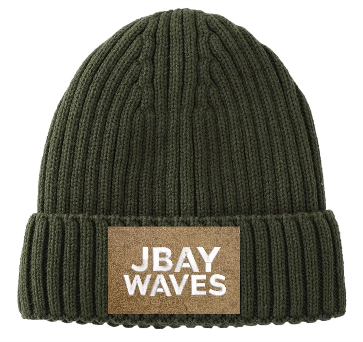 JBay Waves Surf Knit Beanie – Forest Green