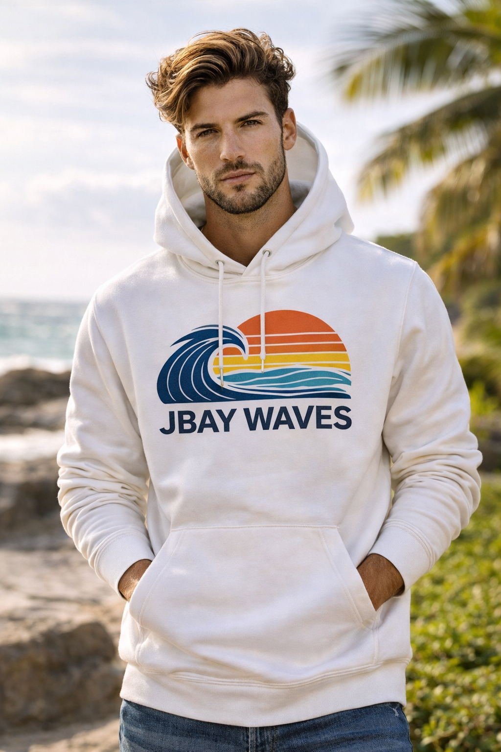 JBay Waves Classic Black Hoodie