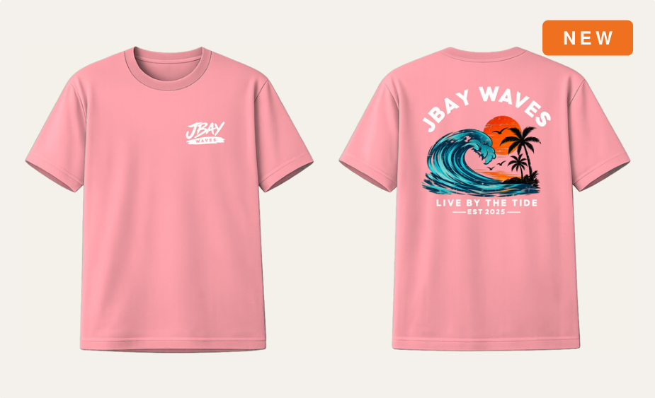 Live By The Tide Tee - Pink
