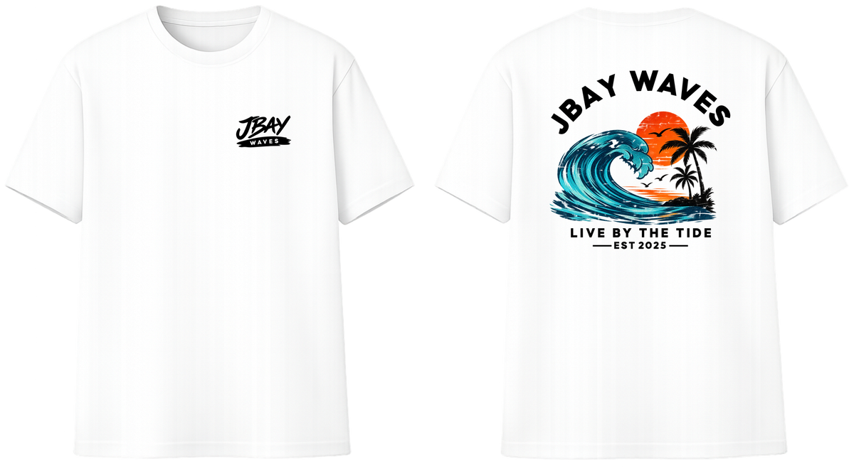 Live By The Tide Tee - White
